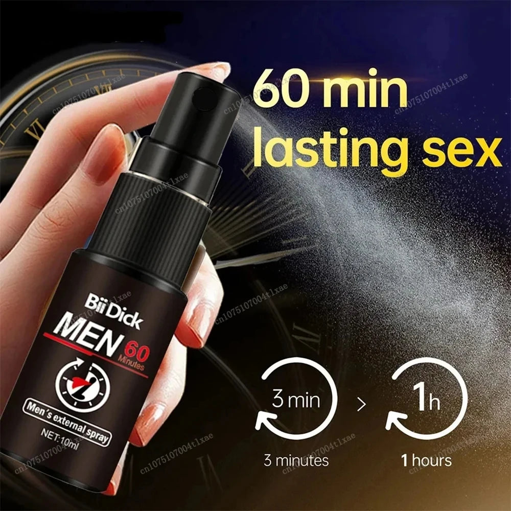 Spray retardateur de rapports sexuels pour hommes pour prolonger la durée des rapports sexuels. Produits anti-éjaculation précoce. Érection rapide et longue durée (60 minutes).
