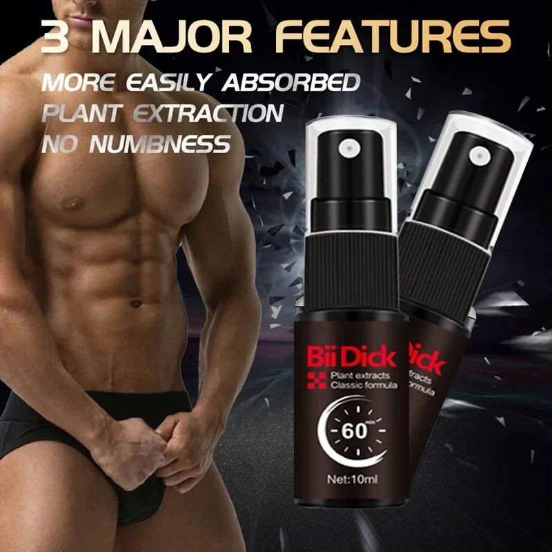 Spray retardateur d'éjaculation, flirt efficace et durable, érection naturelle rapide, contrôle prolongé de la vie sexuelle