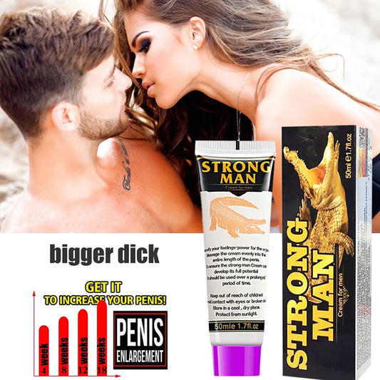 Crème d'agrandissement permanente pour pénis masculin, agrandissement XXL, gel de massage pour érection, produit sexuel, prolongateur, rehausseur, 18+